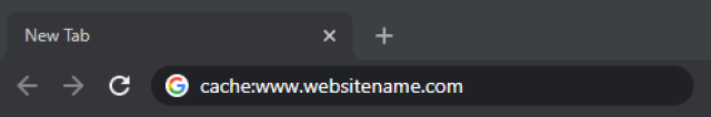 Google Cache من متصفح Google Chrome