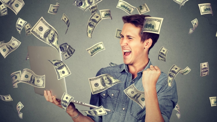 Person mit Geld