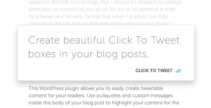 Plugin Pemasaran Digital WordPress: Klik Untuk Tweet