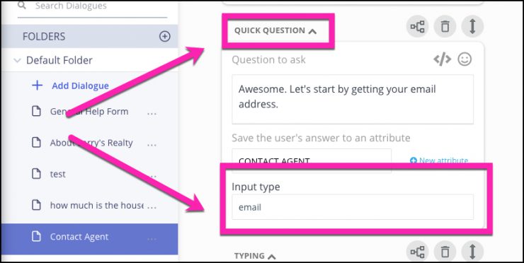 cara membuat chatbot - email