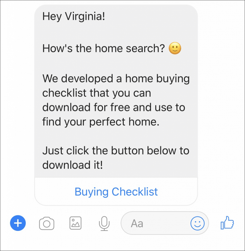 Campanie de picurare prin chatbot imobiliar 1