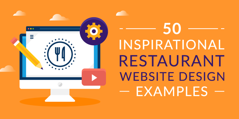 أمثلة تصميم مطعم wesite