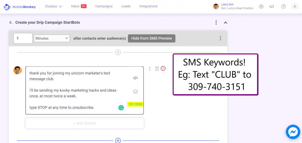 วิธีหลีกเลี่ยงข้อผิดพลาดทางการตลาด SMS: ใช้คีย์เวิร์ดของ SMS เพื่อเลือกใช้