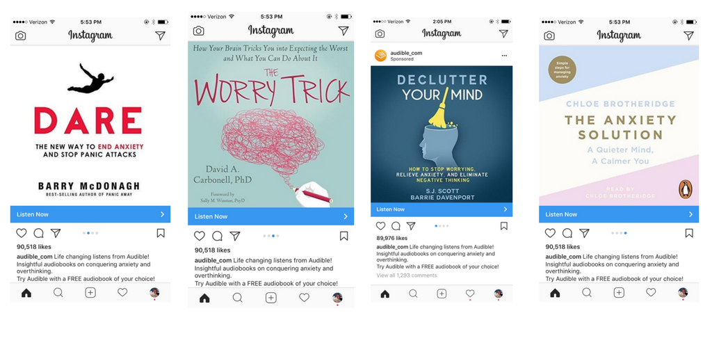 ตัวอย่างโฆษณา instagram