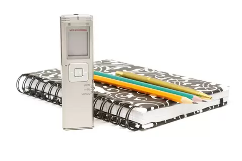 Recording Device, Notebook and Writing Utencils