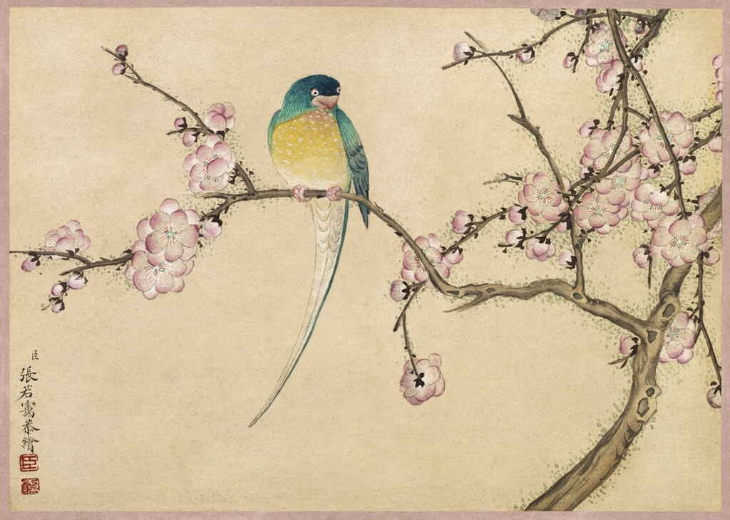 Ein Gemälde eines Vogels auf einem Ast | Was ist ein Haiku?