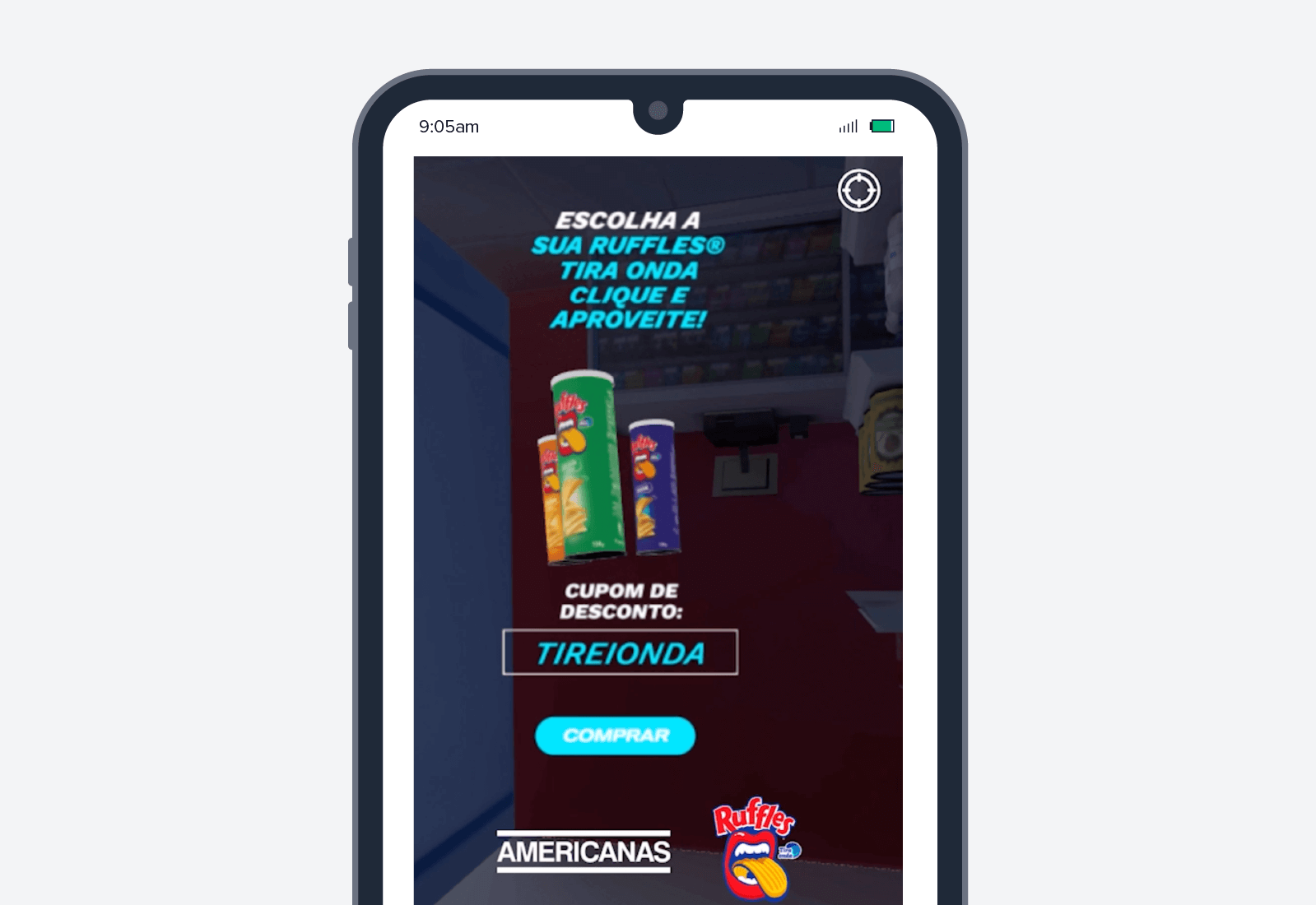 Rüschen mobile Werbung