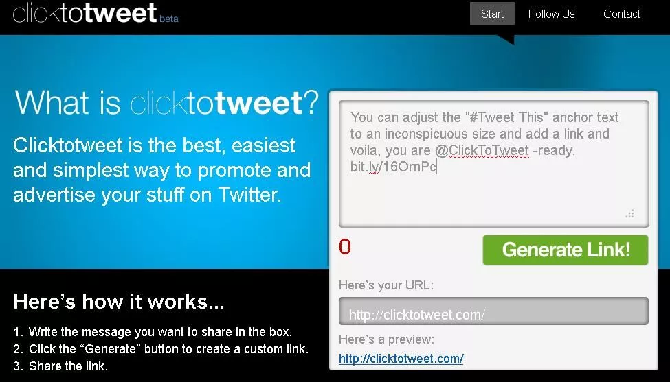 Zrzut ekranu ClickToTweet