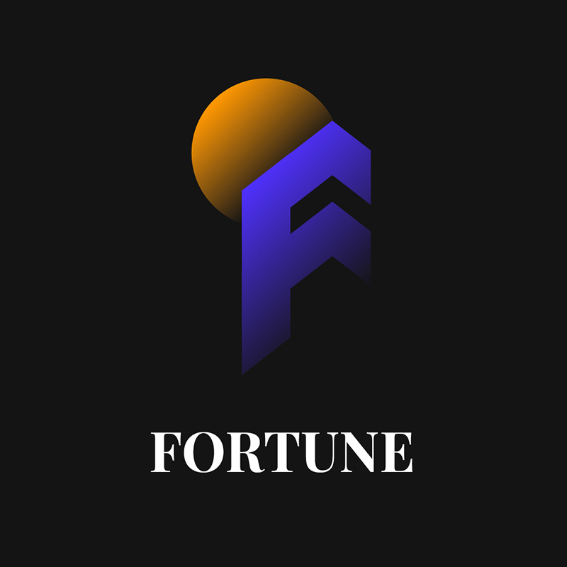 przykład logo litery f