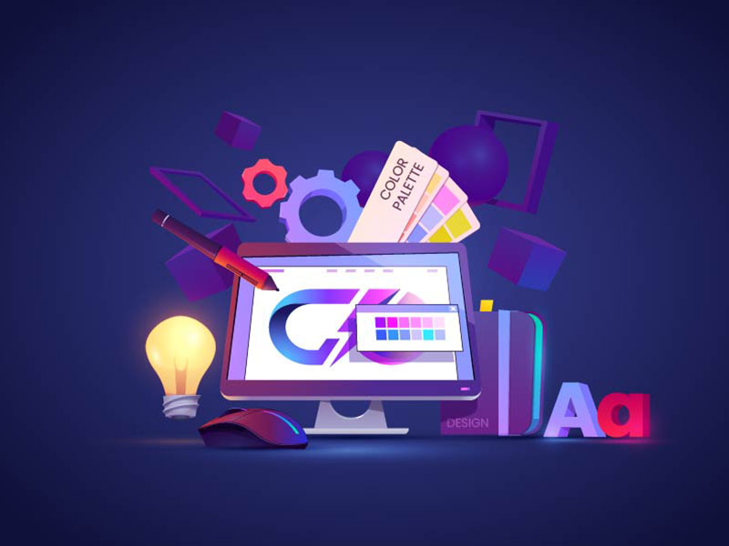 ilustrare pe computer