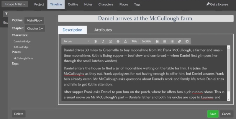 Plottr Writer App Plotbeschreibungstool