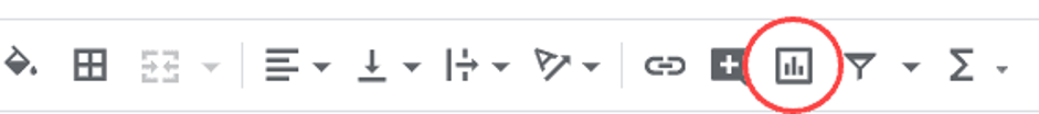 Bilah Alat di Google Spreadsheet