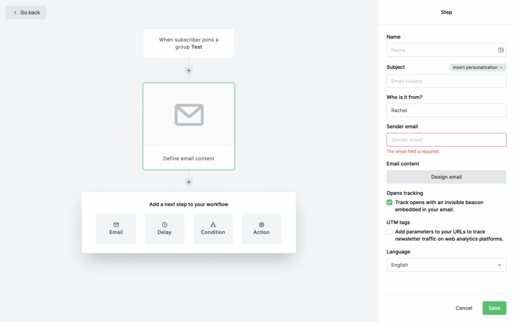 Automatizare MailerLite