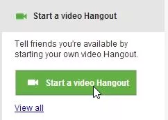 Rozpocznij Hangout