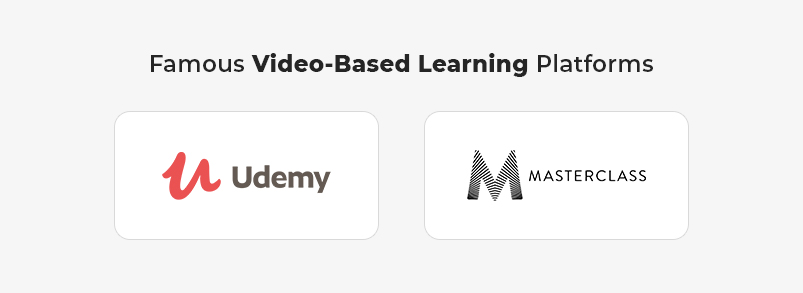 Plataformas famosas de aprendizado baseado em vídeo