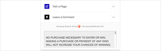 rafflepress-in-widget-gewinnspielregeln-min - RafflePress Giveaway rules in giveaway widget