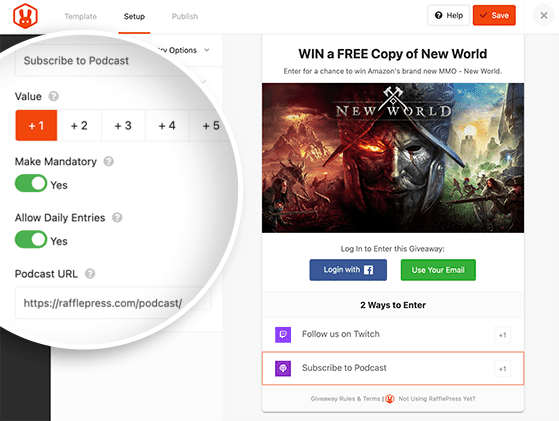 rafflepress-abonnez-vous-au-podcast - RafflePress how to promote your podcast with a giveaway