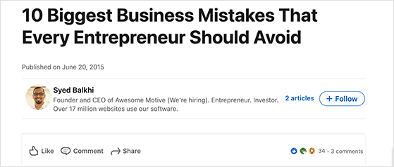 publicați-articole-pe-linkedin - RafflePress Write long-form LinkedIn articles to promote a blog on LinkedIn