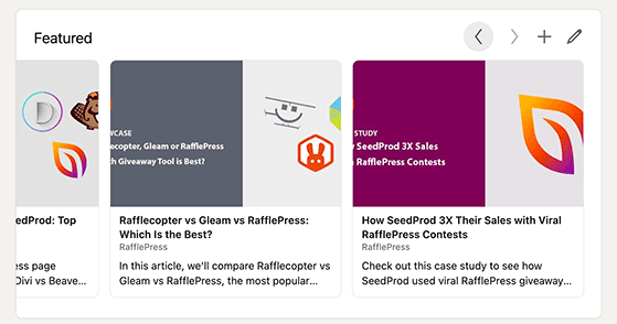 promovează-blog-linkedin-featured-section - RafflePress How to promote a blog on linkedin: add links to your featured section
