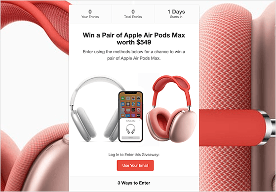 afiliat-giveaway-landing-page-min - RafflePress rafflepress giveaway landing page
