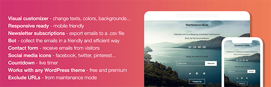 wp- صيانة-وضع - RafflePress wp maintenance mode plugin