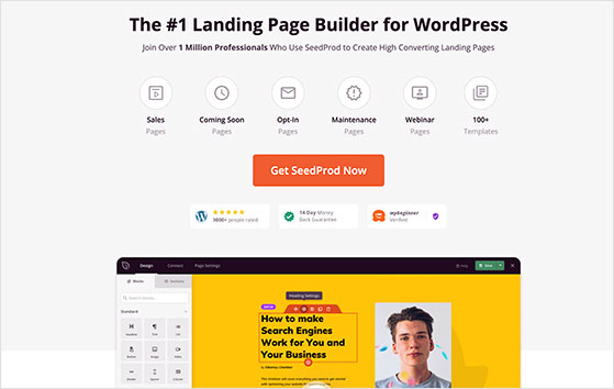 seedprod- السحب والإفلات-منشئ الصفحة المقصودة-WordPress - RafflePress SeedProd best WordPress page builder