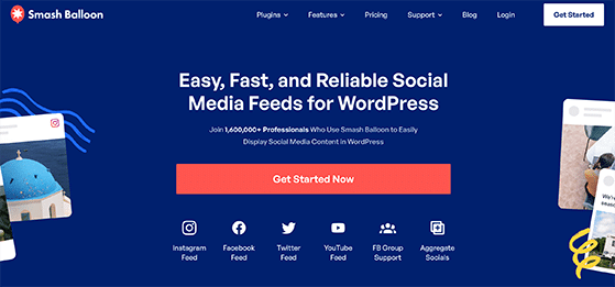 스매시-풍선-베스트-소셜 미디어-플러그인-워드프레스 - RafflePress Smash Balloon is the best social media plugins for WordPress