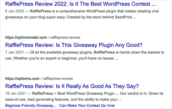 affiliate-product-blog-post-review - RafflePress affiliate product blog post review