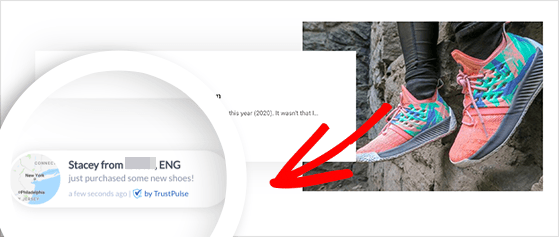 สด-ขาย-แจ้ง-ใน-WordPress - RafflePress live sales notification