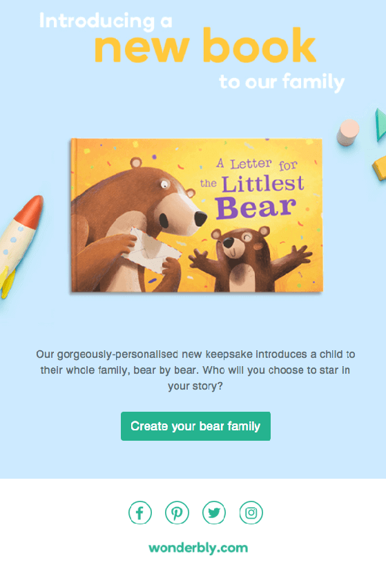 book-launch-email-example - RafflePress book launch email example