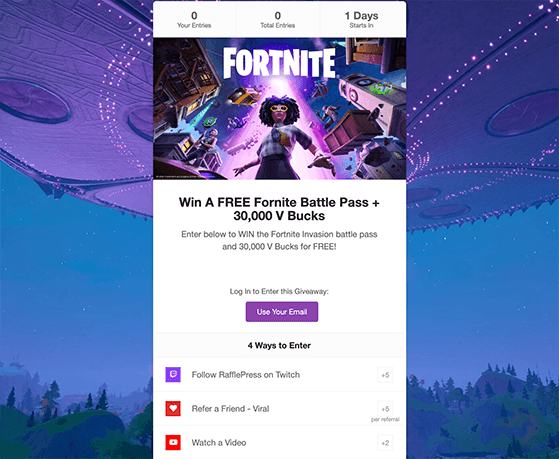 twitch-giveaway-landing-page - RafflePress twitch giveaway landing page