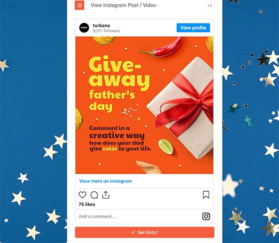 rafflepress-instagram-festa-del-padre-regalo - RafflePress Father's day refer a friend giveaaway