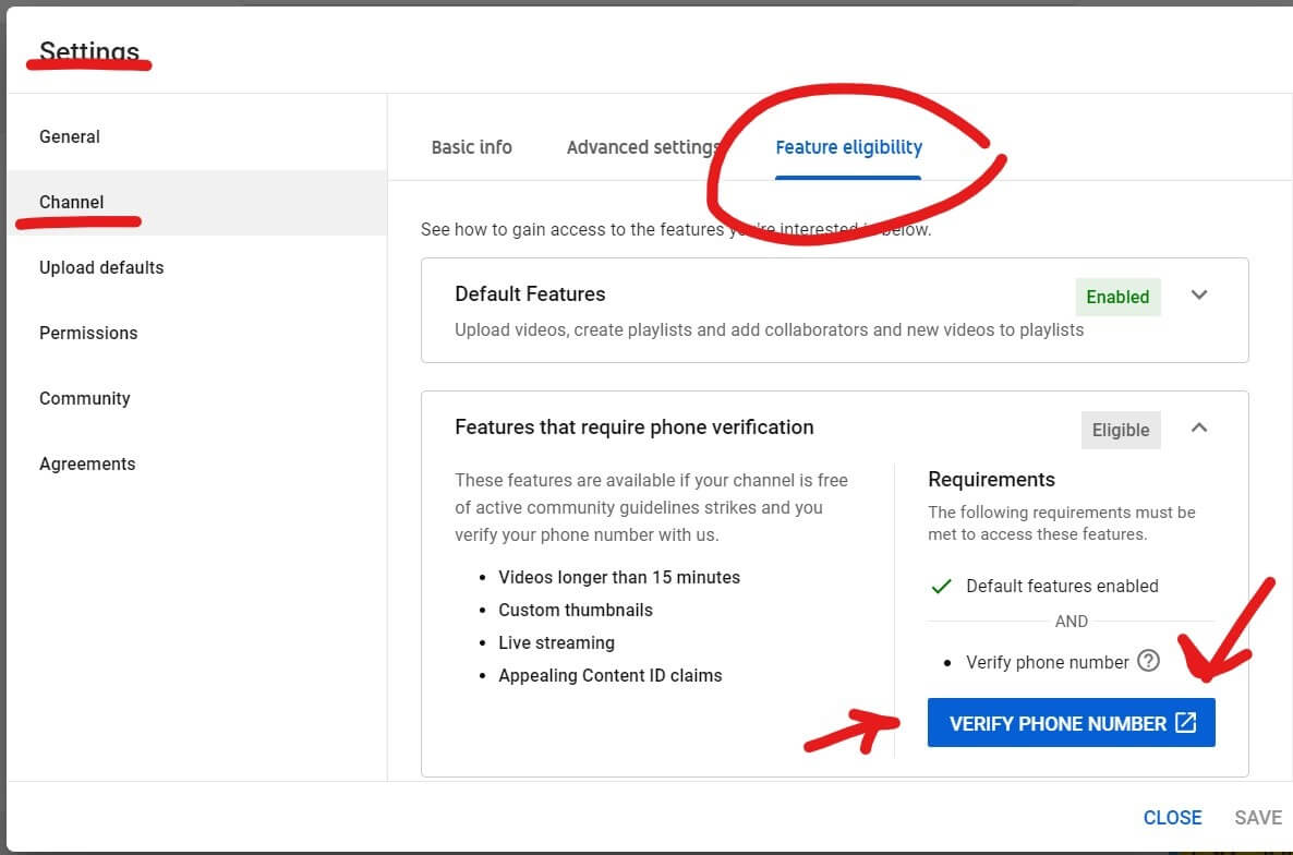 Verifica tu cuenta de YouTube 2