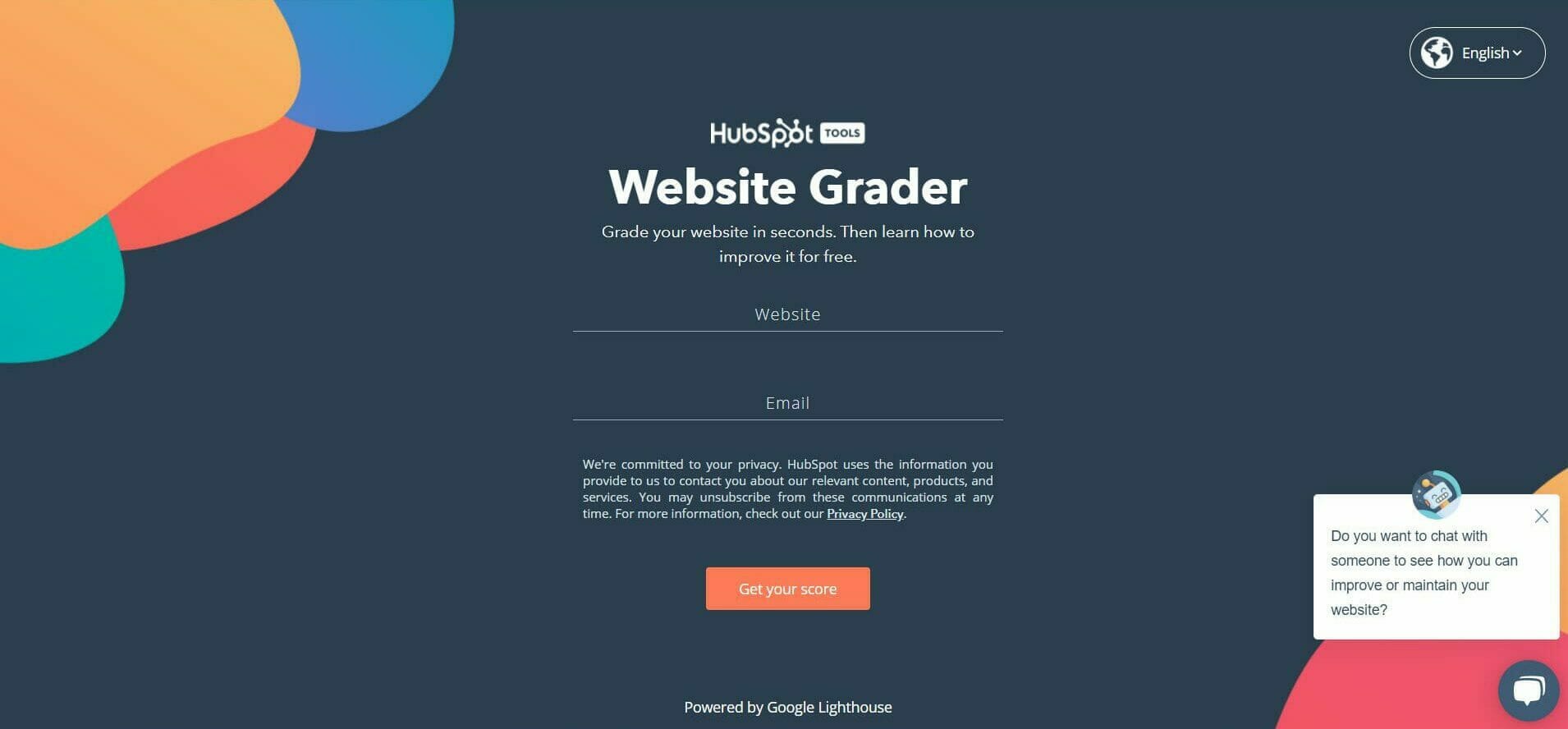 Grader site-uri HubSpot