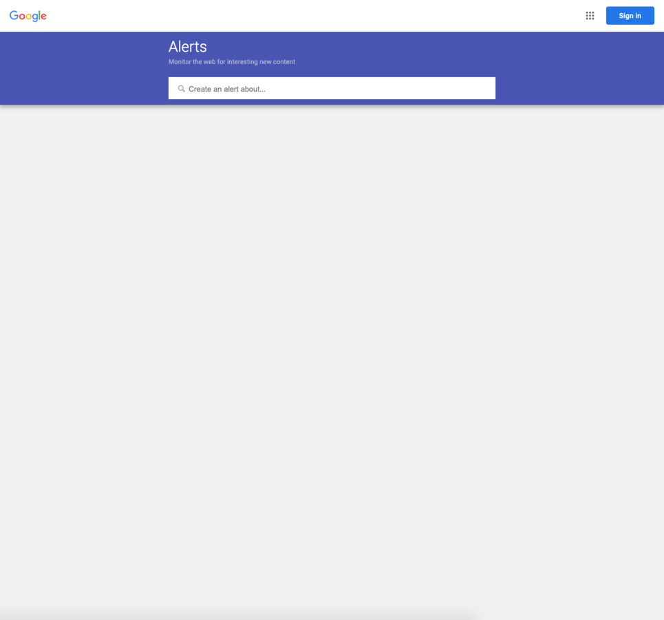 Alerte Google