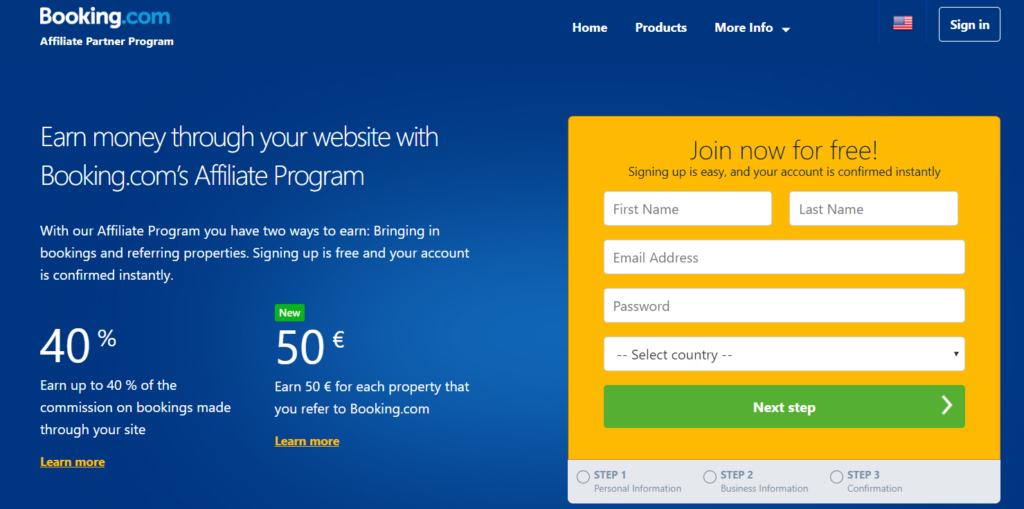 โปรแกรมพันธมิตรของ Booking.com