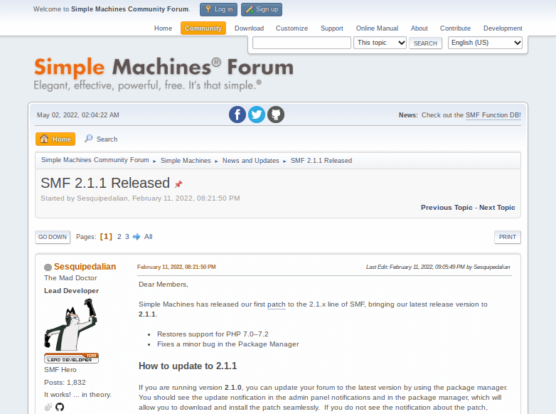 Simple Machines Forum Forum Yazılımı