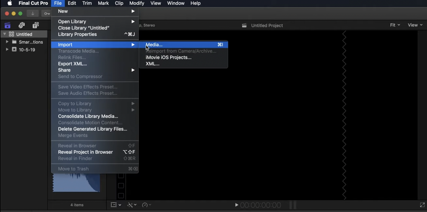 在 Final Cut Pro 中将音频添加到视频文件