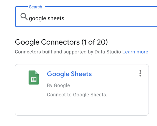 Google Sheets GoogleDataStudioコネクタ