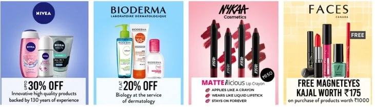 pop-up în timp limitat pentru diferite produse