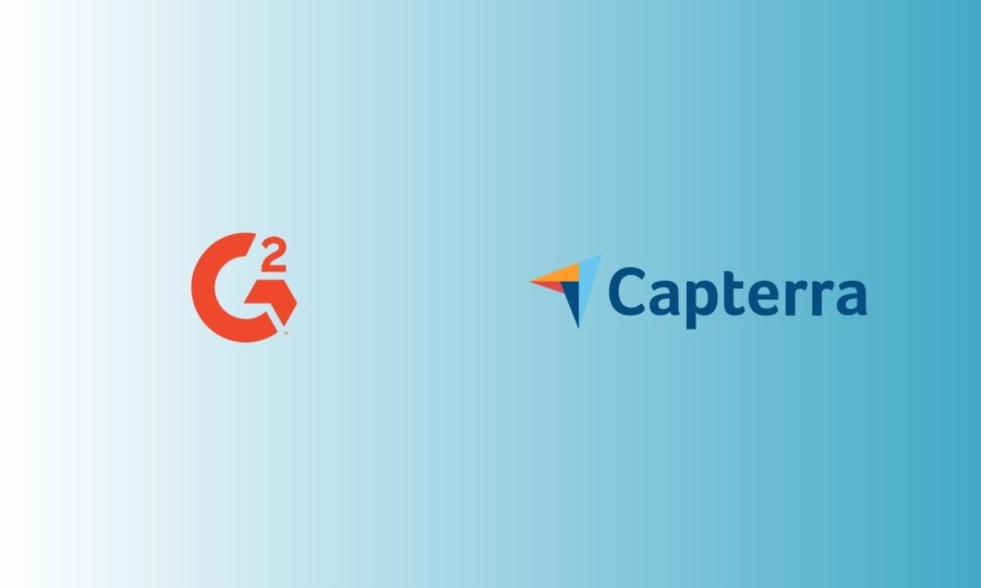 Loghi G2 e Capterra