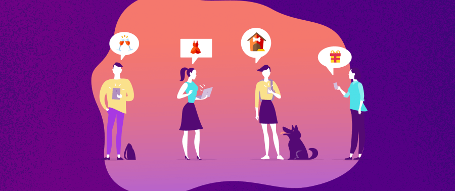 Ilustrasi pengguna yang berbeda dengan kebutuhan yang berbeda. Anda harus sepenuhnya memahami pengguna ini melalui analitik.